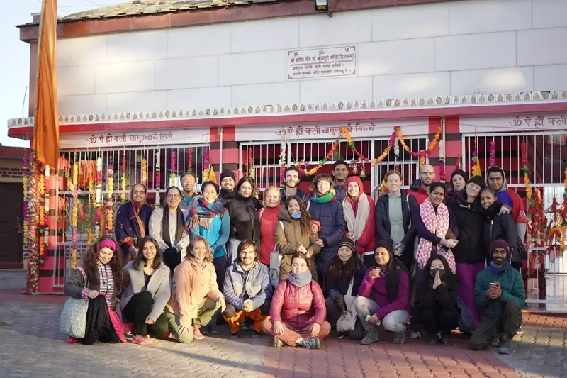 Students at Rishikesh Yog Darshan Centre