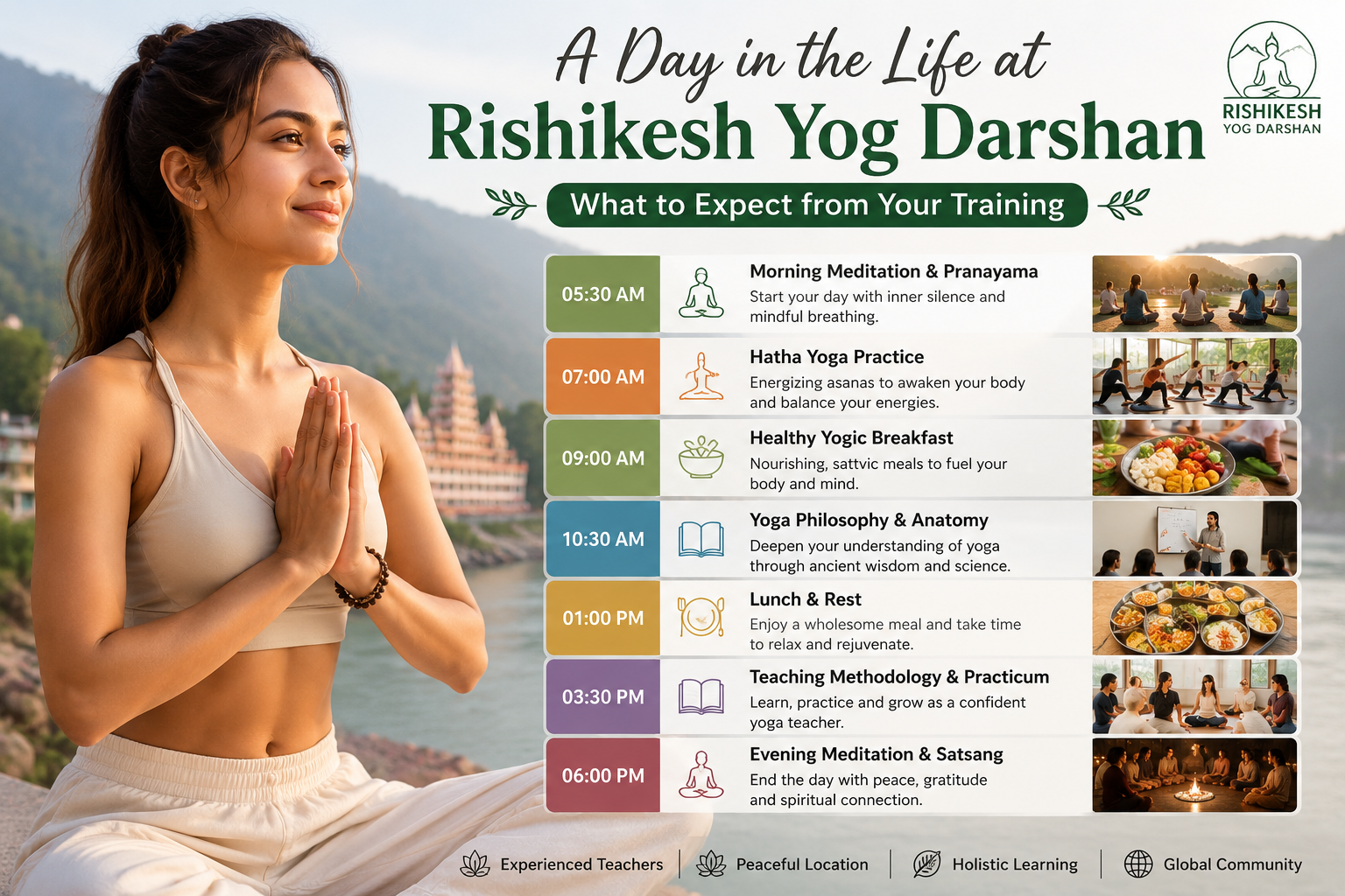 A Day in the Life at Rishikesh Yog Darshan