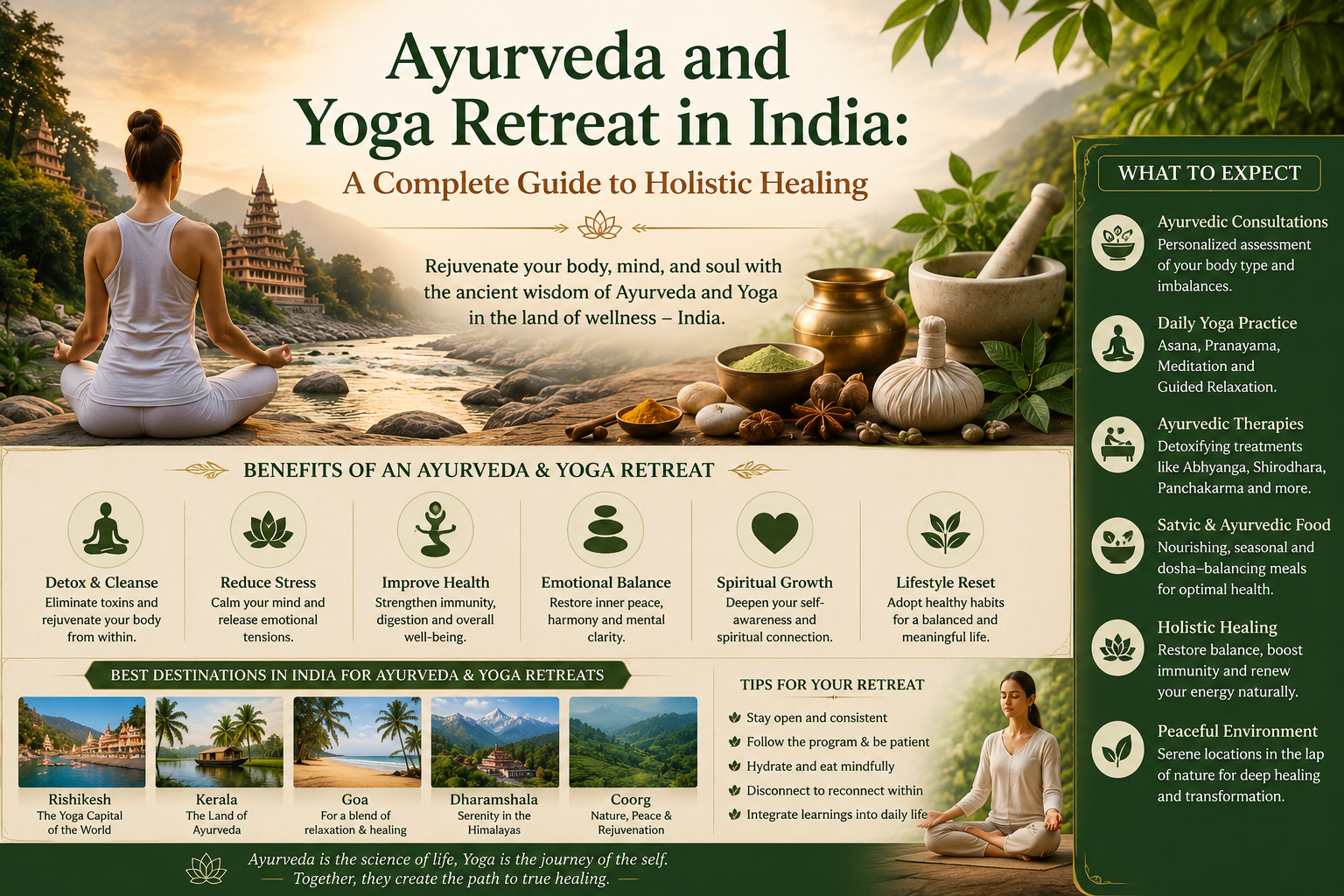 Ayurveda and Yoga Retreat in India: A Complete Guide to Holistic Healing