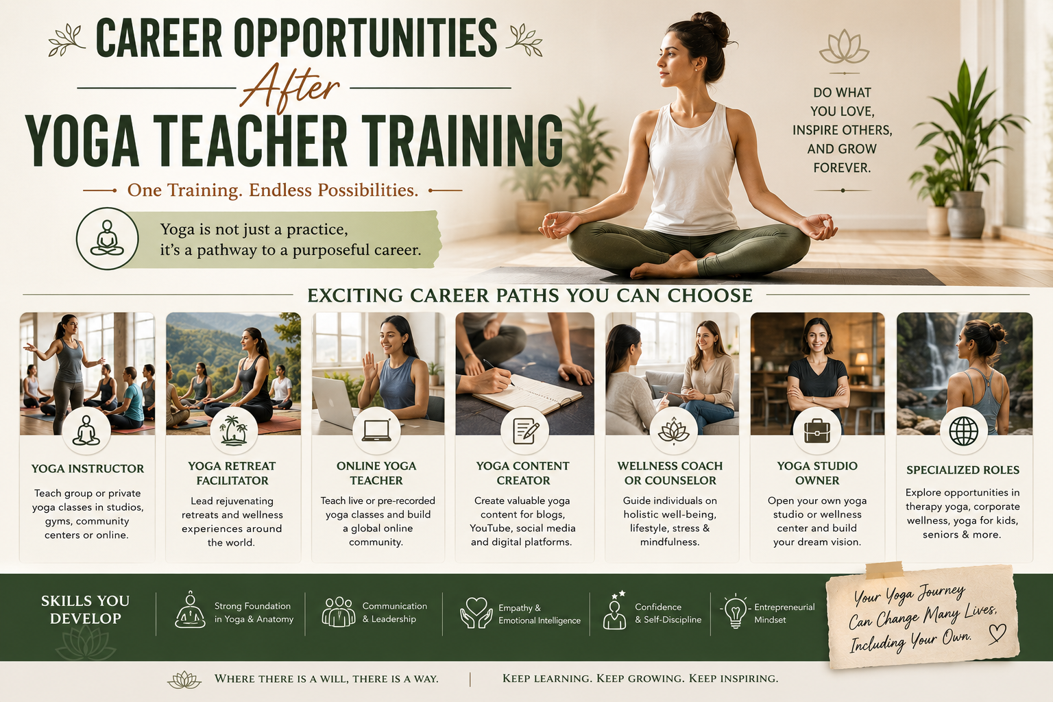 Career Opportunities After Yoga Teacher Training