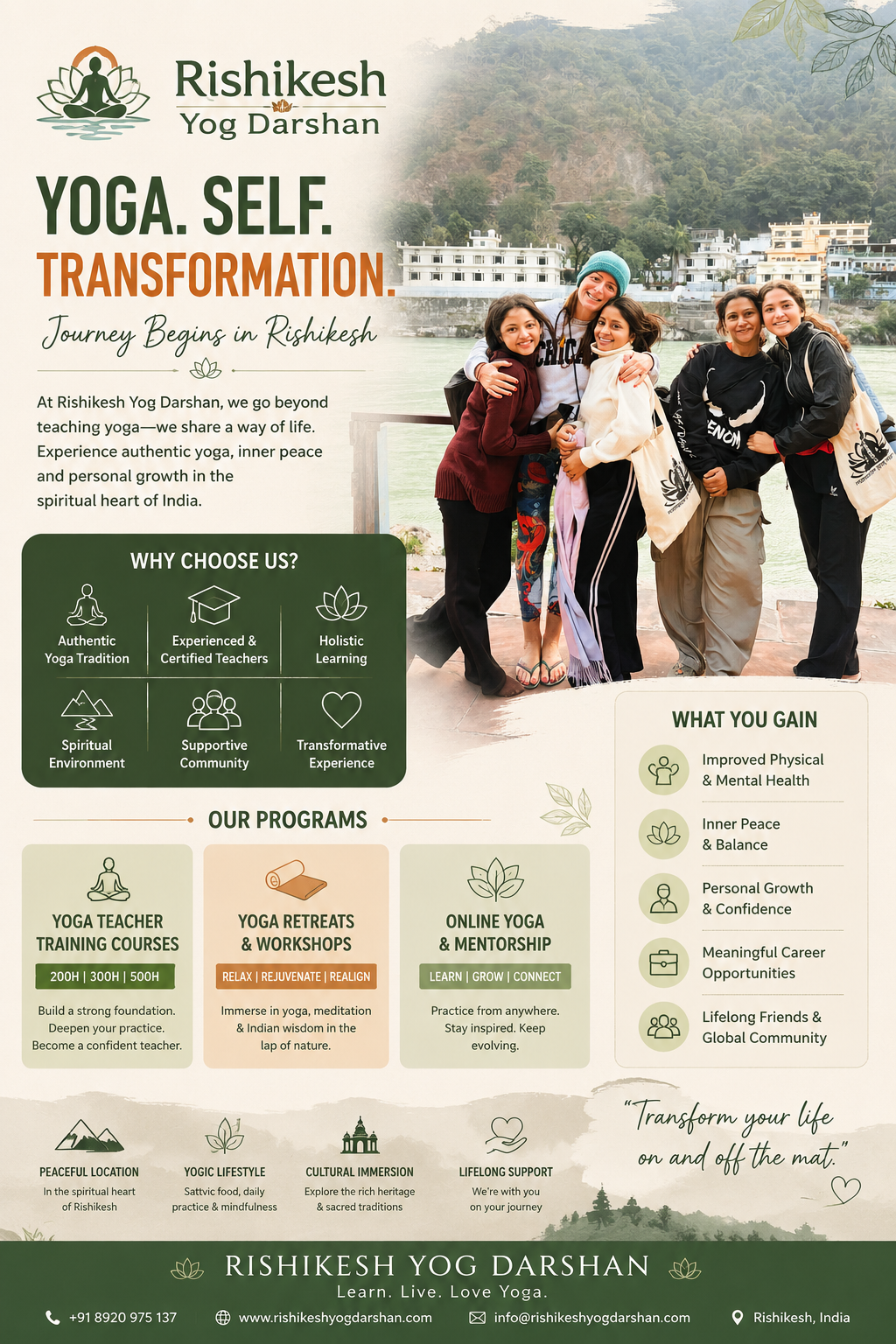 Choose Rishikesh for Yoga Teacher Training
