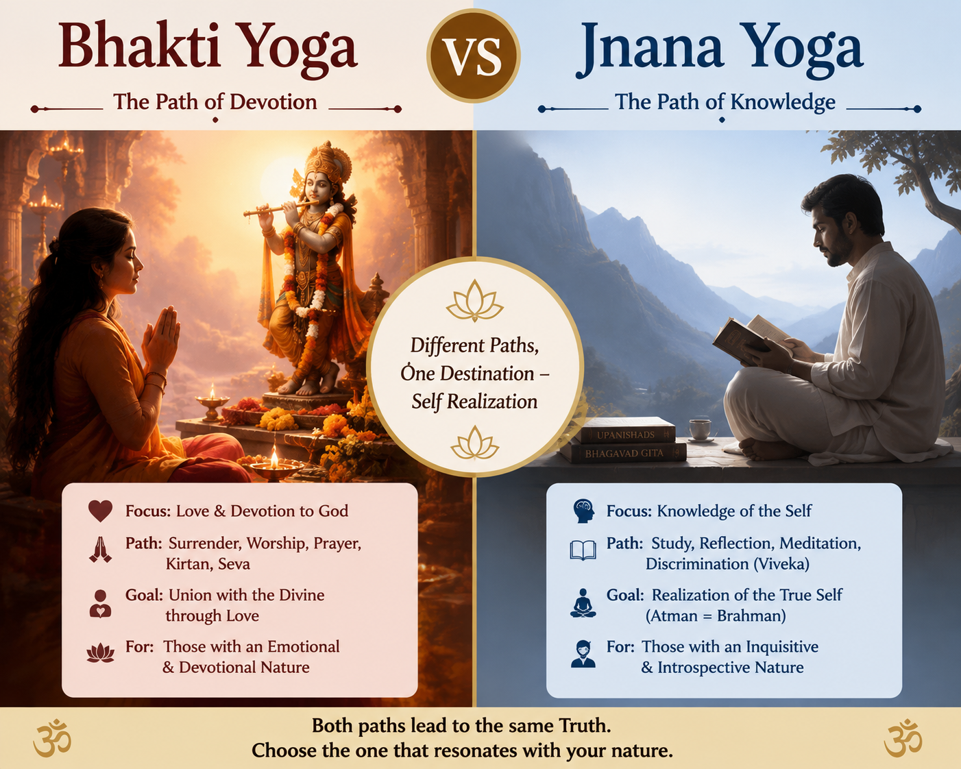 Bhakti Yoga vs Jnana