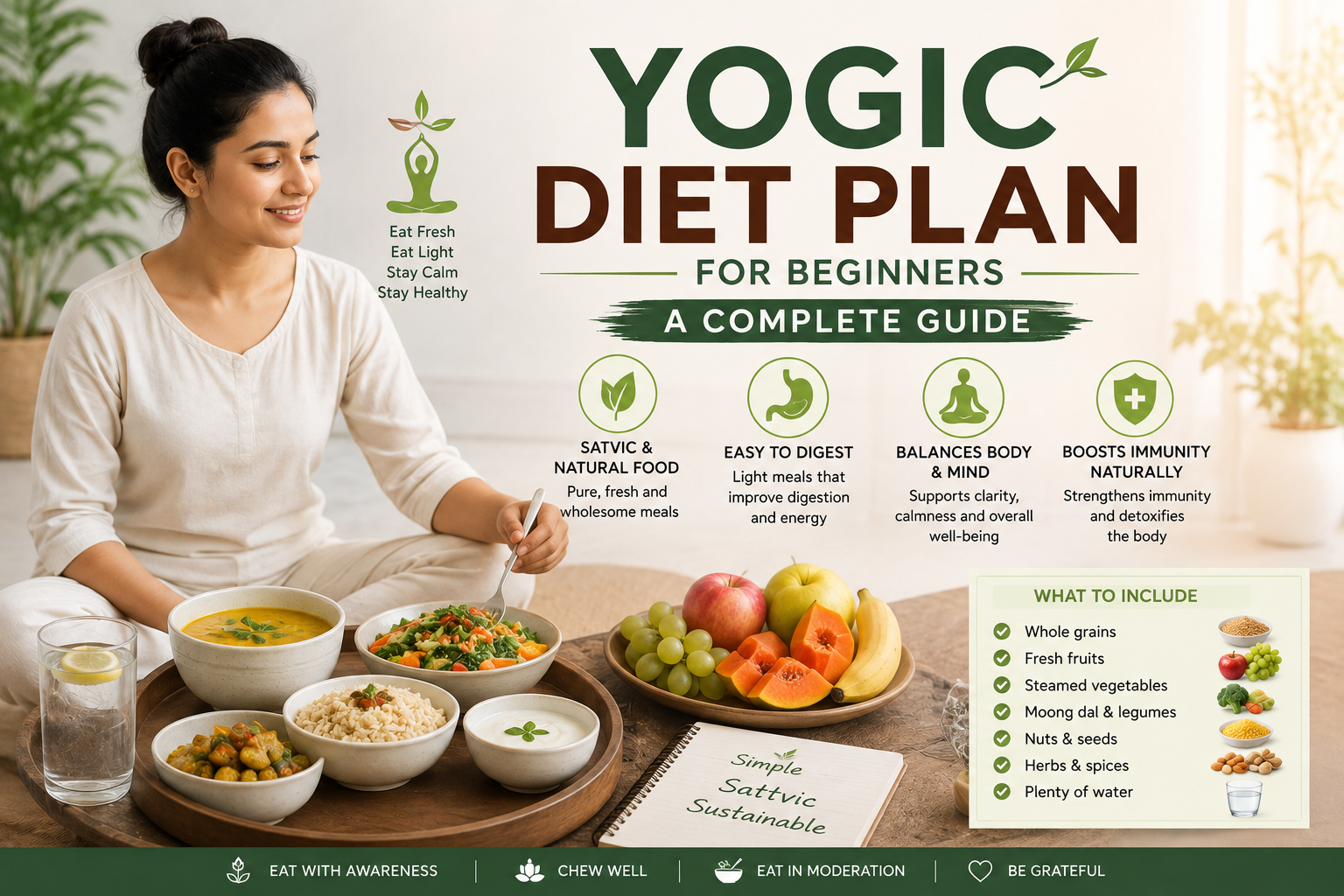 Yogic Diet Plan for Beginners: Complete Guide