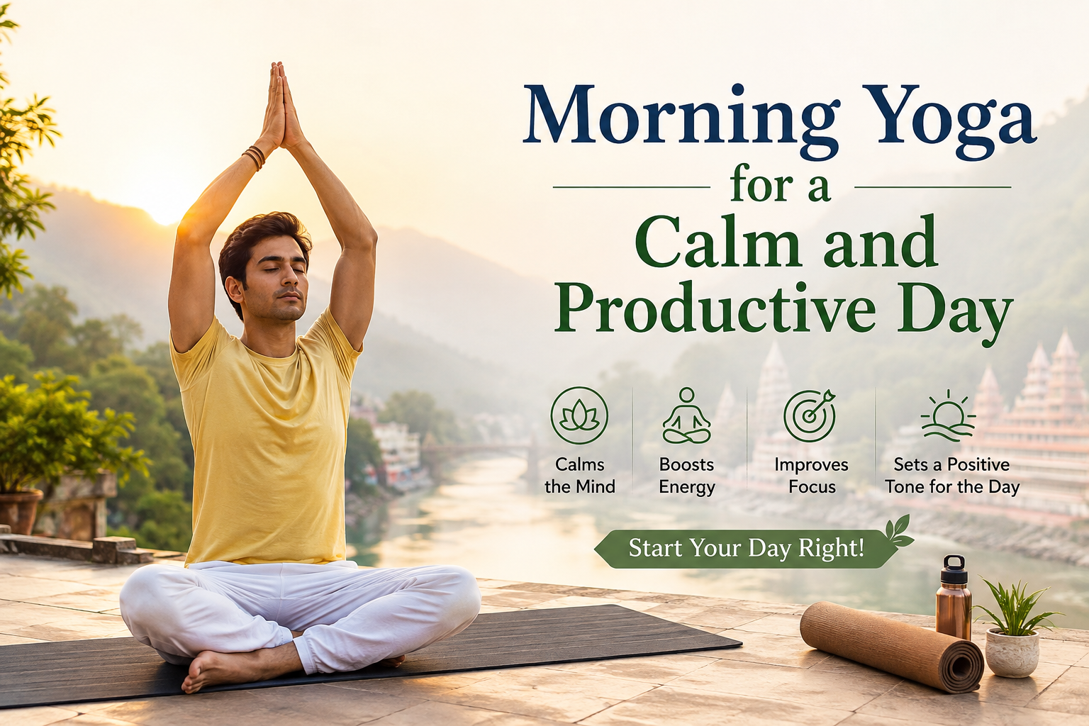 Morning Yoga for a Calm and Productive Day